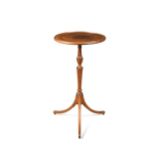A circular mahogany tripod table, 19th century,