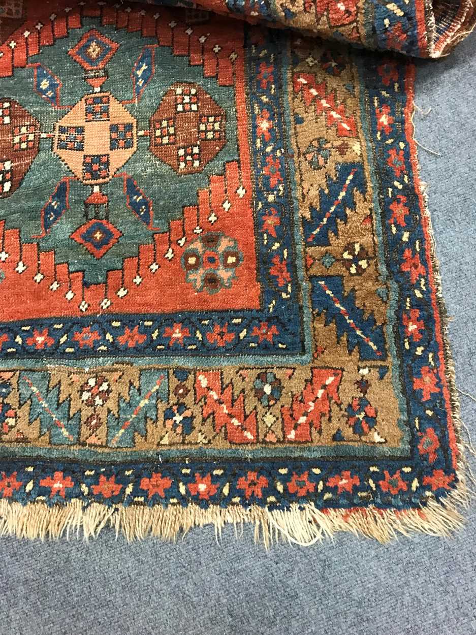 Antique heriz runner, circa 1900 384 x 101cmLow pile and large areas of wearLosses to the selvage - Image 12 of 12