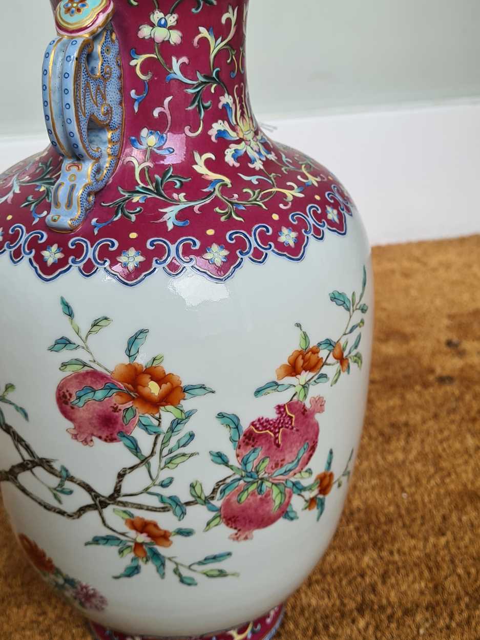 A Chinese famille rose vase, Jiaqing seal mark and probably of the period (1796-1820), - Image 26 of 30