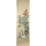 A Group of five Japanese scroll paintings, late 19th and early 20th century,
