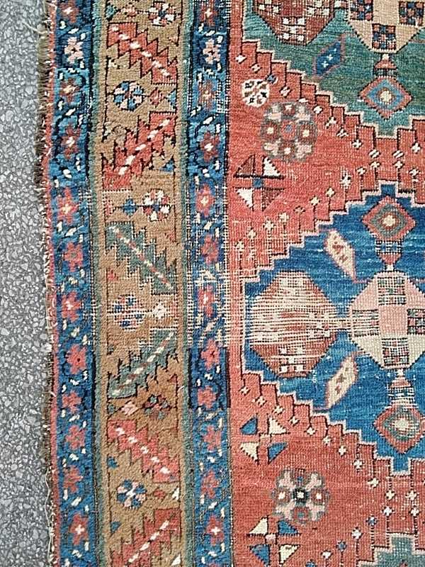 Antique heriz runner, circa 1900 384 x 101cmLow pile and large areas of wearLosses to the selvage - Image 2 of 12