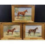 Cecil Brown (British 20th century)Three horse portraits depicting Burgee (1926), Ocean Wide (