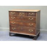 A George III mahogany chest of drawers, 101 x 110 x 55cm