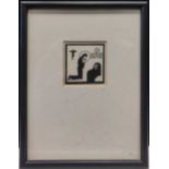 Eric Gill ARA (British 1882-1940)Ave Jesu Parvulewood engraving 6 x 5.5cm Provenance: The Roddy