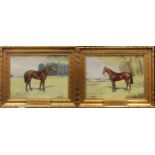 Cecil Wilson (British 20th century)A pair of horse portraits depicting Grand Salute (1927) and