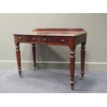 A Victorian mahogany washstand,