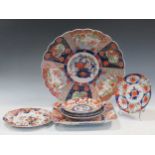 A collection of various imari style wares, including plates, a charger etc (7)
