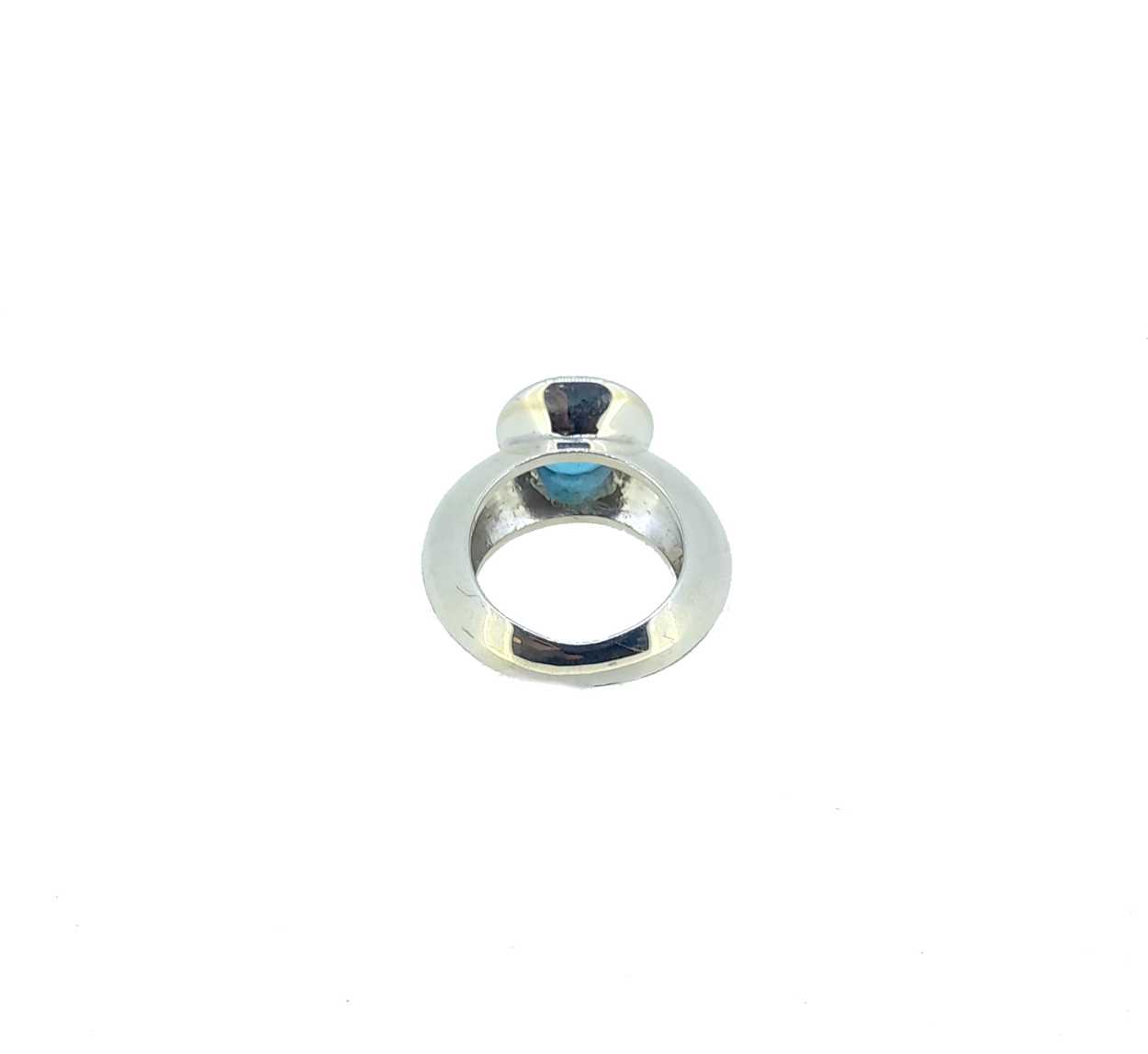 A silver topaz cocktail ring, - Bild 3 aus 4