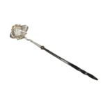 A George II silver punch ladle,