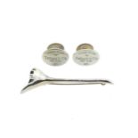 Tiffany & Co. - A pair of cufflinks, together with a brooch,