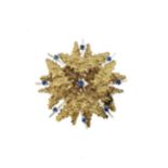 A sapphire brooch,