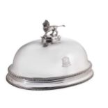 A 19th century silver plated meat dome,