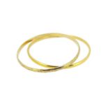 Two plain bangles,