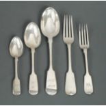 A 50-piece piece harlequin set of silver flatware,