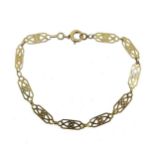 A fancy link bracelet,
