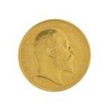 Edward VII gold sovereign 1902, excellent appearance