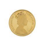 Elizabeth II gold sovereign 2004, Gibraltar 60th Anniversary D-Day Landings, encapsulated proof