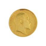 Edward VII gold half sovereign 1902, good lustre