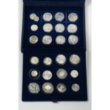 USA dollars 'fine silver' 1986-94, 9 coins; dollar coins dated 1889 and 1922; few others of