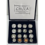China, 'Official Silver Coins Collection' : 6 x 10 yuan 1oz coins mainly Panda designs, 1989-93; 1 x