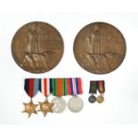 Two WWI commemorative bronze plaques to Michael Joseph McGinn and Percival Henry John McGinn; and