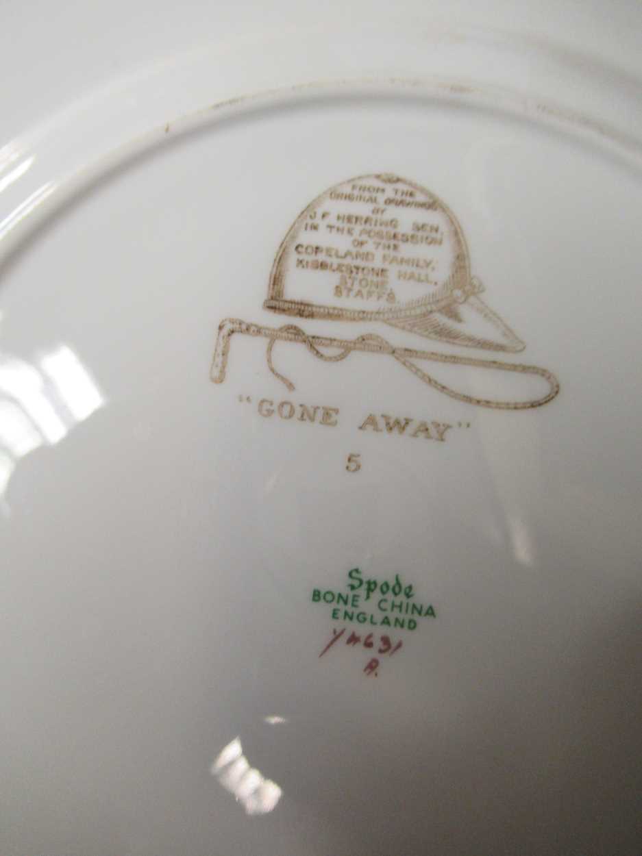 A collection of English ceramics to include a Spode 'Gone Away' plate, various glit and painted - Image 7 of 13