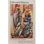Edward Burra at the Tate Gallery Poster together with three modern pictures (4)
