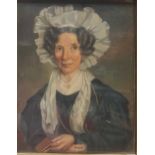 A late 19th century portrait of a lady oil on canvas33.5 x 27cm