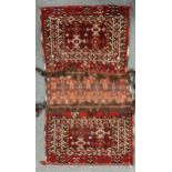 Six assorted late 19th/early 20th century bagfaces, mostly Tekke Turkmen, 95 x 50cm, 30 x 50cm, 50 x