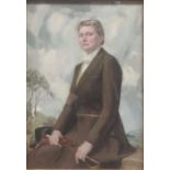 Ivor Williams (Welsh, 1908-1982) Portrait of Mrs William Dick in riding attiresigned and dated 'Ivor