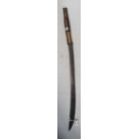 A 19th century Burmese DHA sword, 81cm long