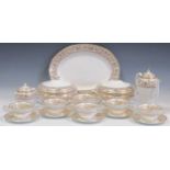 Wedgwood Florentine Gold pattern part dinner service for 6 settingsGenerally, condition is good.