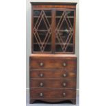 A Regency mahogany secretaire bookcase187 x 92 x 49cmThis item is offered for sale in accordance