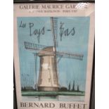 Two framed Bernard Buffet posters, 1984 and 1986, printed by Mourlot, Paris, 78 x 54cm and 68 x