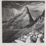 Two signed limited edition prints, Light Snow on Snowdonia, Tyrfan from Glyder FlachProvenance: