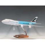 A model of a Cathay Pacific Cargo airliner, B-LJA, 75cm long x 70cm wingspan