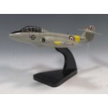 A Bravo Delta Gloster Meteor T7 RAF in training colours, WF791, 42cm long x 36cm wingspan
