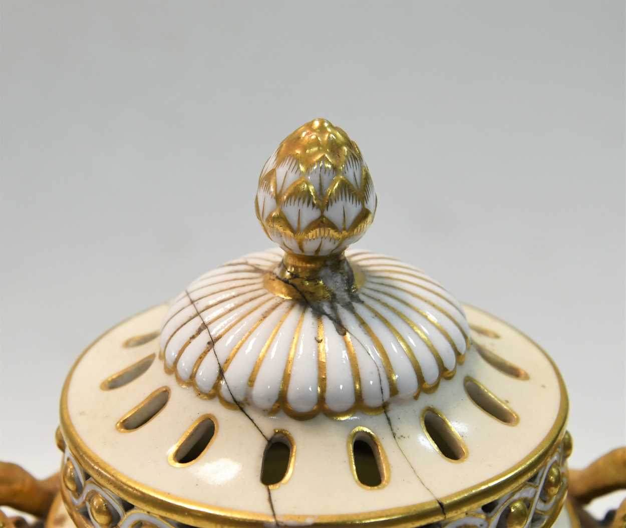 A Minton porcelain ovoid pot pourri circa 1880, 22cm high - Image 2 of 16
