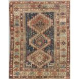 A late 19th century shirvan rug 132 x 107cmAreas of damage, noticably a hole to one end and to the