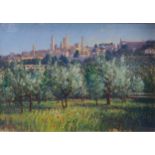 Lionell AggettOlives, San Gimignano TuscanySigned lower left 'L AGGETT'pastel on board31 x 48.5cm