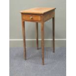 a 19th century mahogany side table with a single drawer 70 x 33 x 43cm, together with a carved