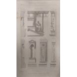 Three French architectural prints 32 x 22cm from Moniteur des Architectes (3)