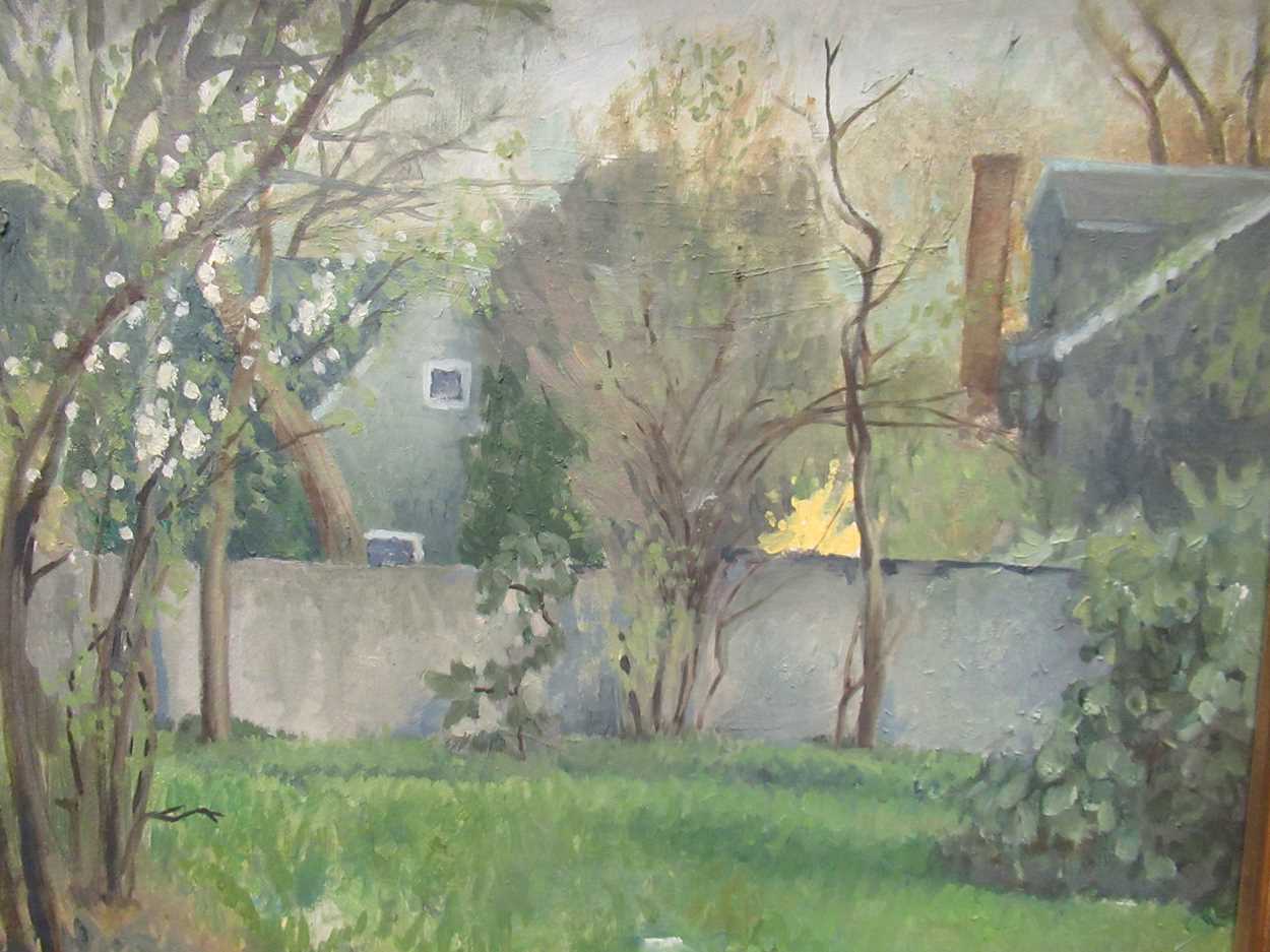 Barnaby Fitzgerald (American, 20th century), Gordon, Massachusetts, oil on canvas, 47 x 57cm