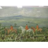 After Sir Alfred Munnings, two signed prints "Gypsies on the Heath" and "The Bramham Moor Hounds