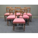 Six Regency mahogany dining chairs (6)All chairs show signs of damage and repair where the top