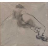 James Butler MBE, RA, RWA, FRBS, Nude study, signed 'Butler' (lower centre), 34 x 37cm