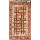A Verneh silk soumak carpet, 294 x 191cmGeneral condition appears good
