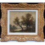 Manner of Corot, At Fontainbleu, France, an unsigned 19th-century oil on board, 21.5 x 26cm;