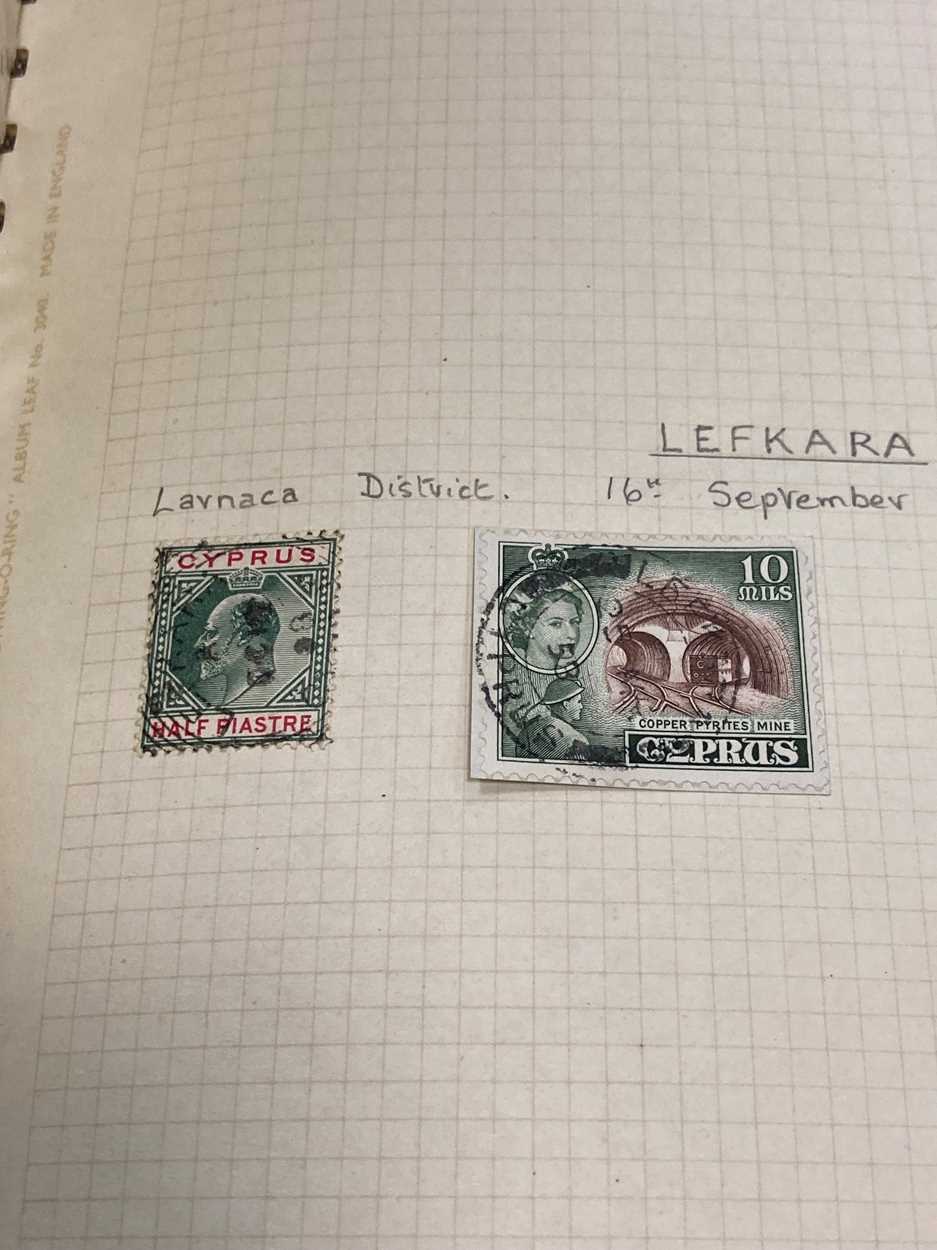 A collection of Cyprus stamps, mainly 20th century, with various district cancellation marks - Bild 4 aus 4