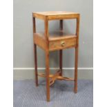 A 19th century mahogany washstand with single drawer 81 x 33 x 32.5cm